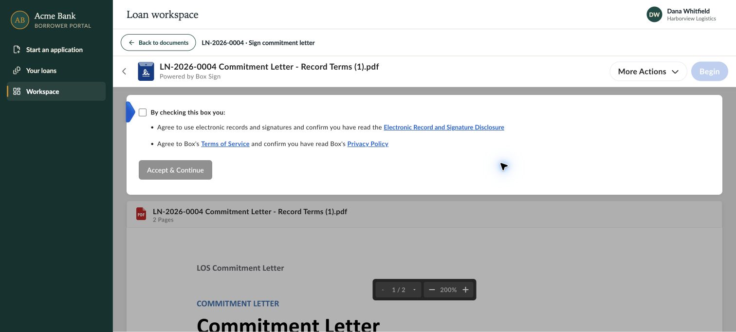 Sign the letter — Sign the letter